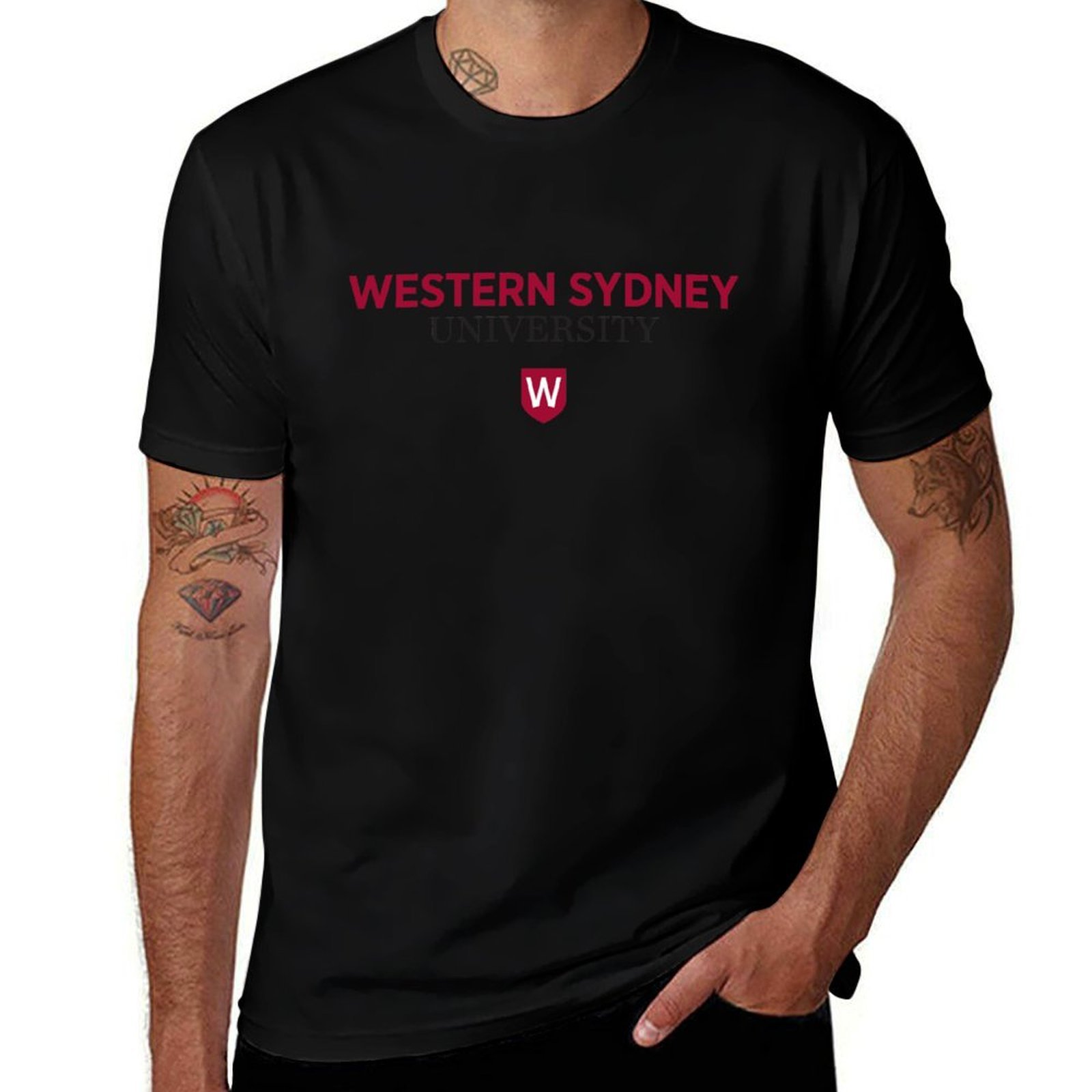Street Fashion Sydney - T-Shirt dell'Università di Western Sydney, Maglietta