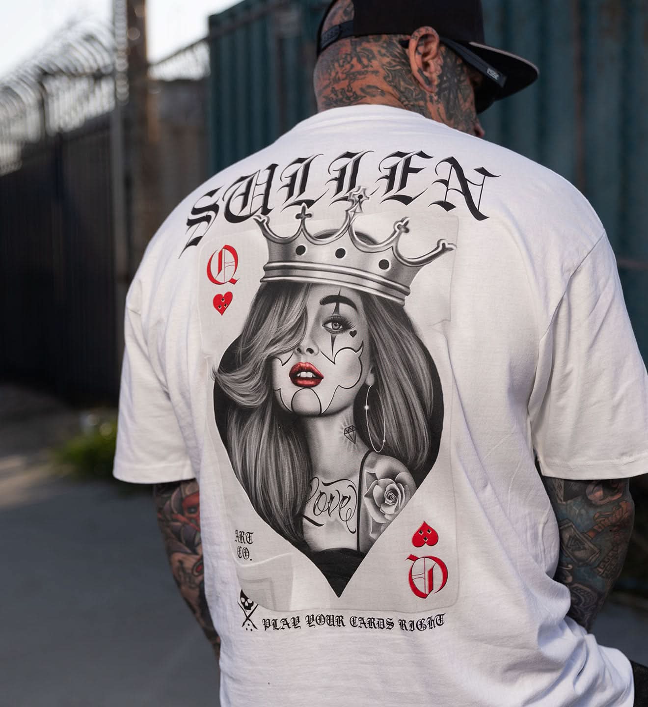 Queen Street Fashion - T-shirt casual alla moda con stampa
