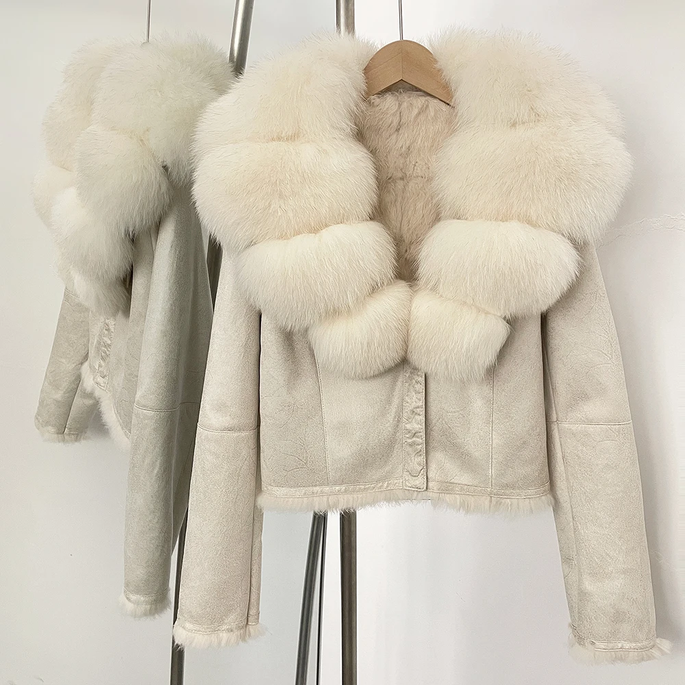 Street Fashion Official - OFTBUY Cappotto con collo in pelliccia