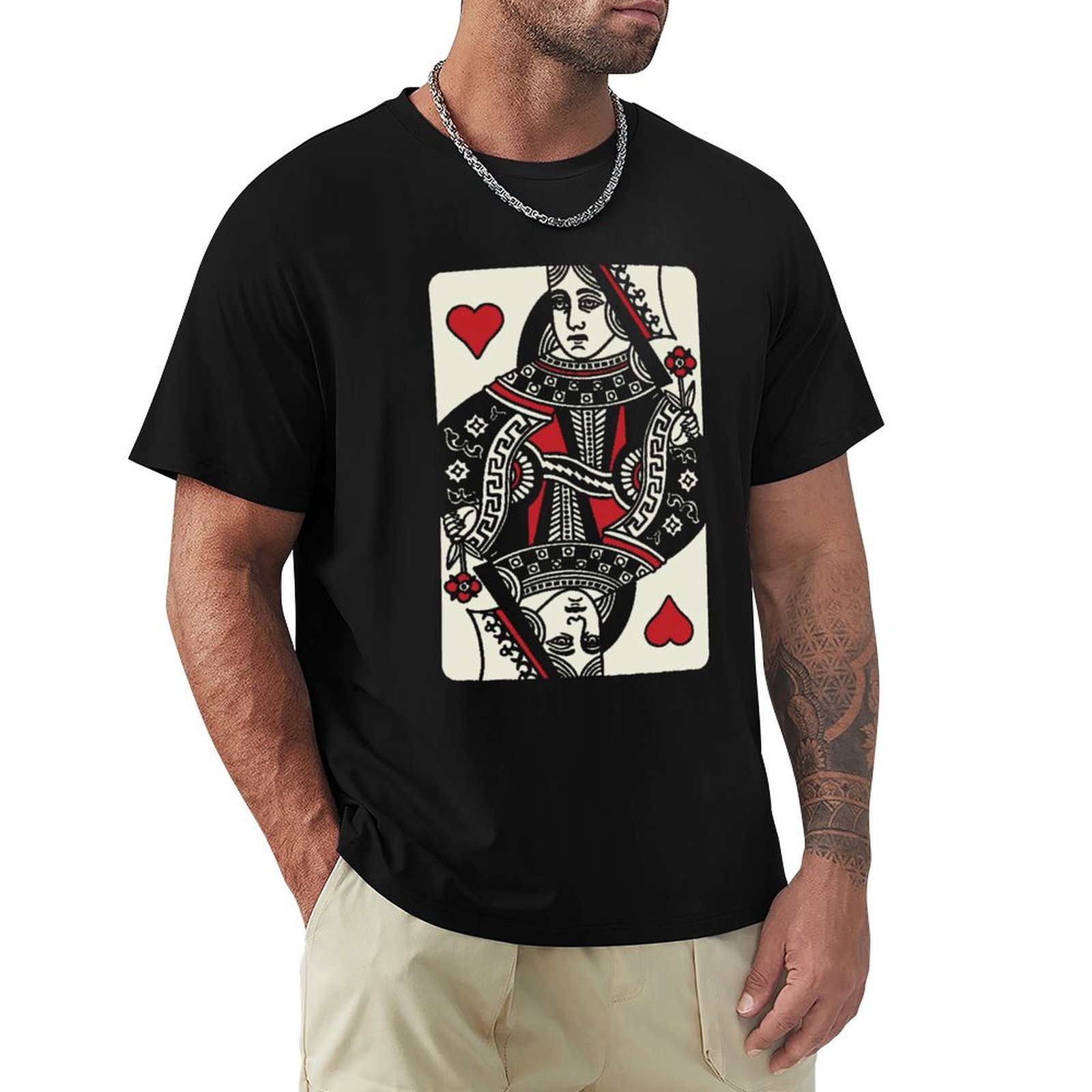 Queen Street Fashion - T-shirt Queen of Hearts, maglietta casual