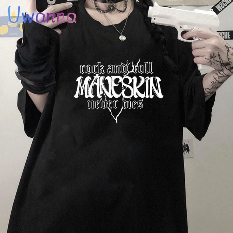 Street Fashion Asian - T-shirt oversize grafica Maneskin Street Fashion
