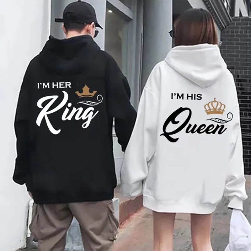 Queen Street Fashion - Felpa con cappuccio a maniche lunghe