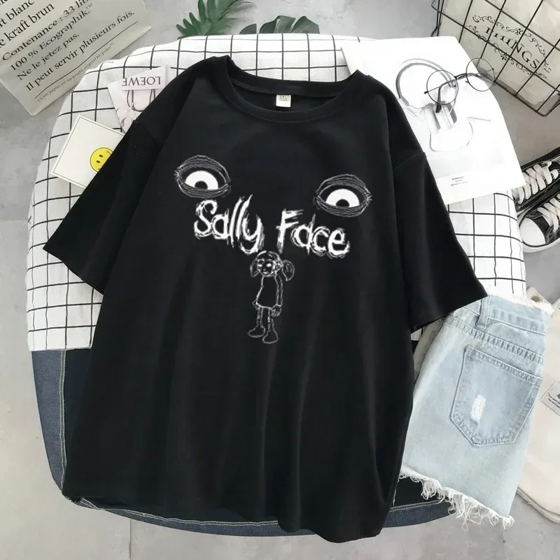 Street Fashion Asian - Sally Face T Shirt Donna Divertente