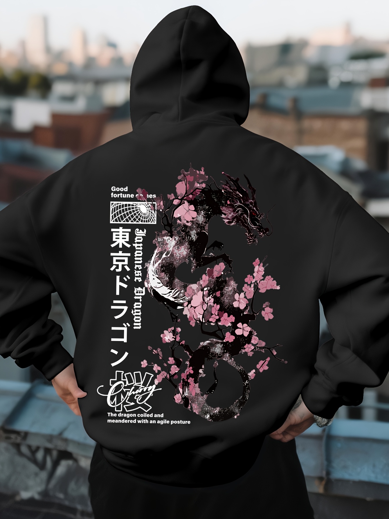 Street Fashion Asian - Felpa Sportiva Hip Hop da Uomo