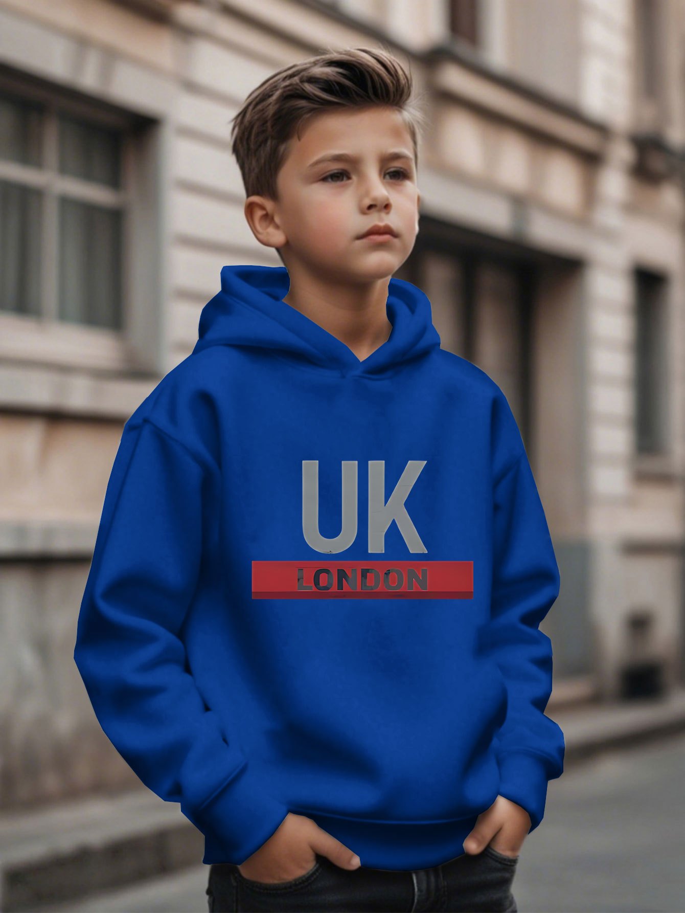 Felpa con Cappuccio Stampata U - Street Fashion Uk recensione e prezzo