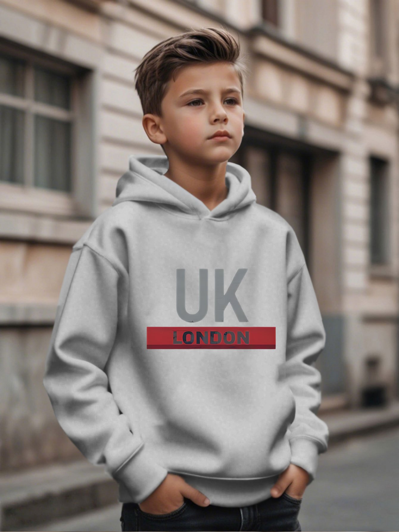 Felpa con Cappuccio Stampata U - Street Fashion Uk recensione e prezzo