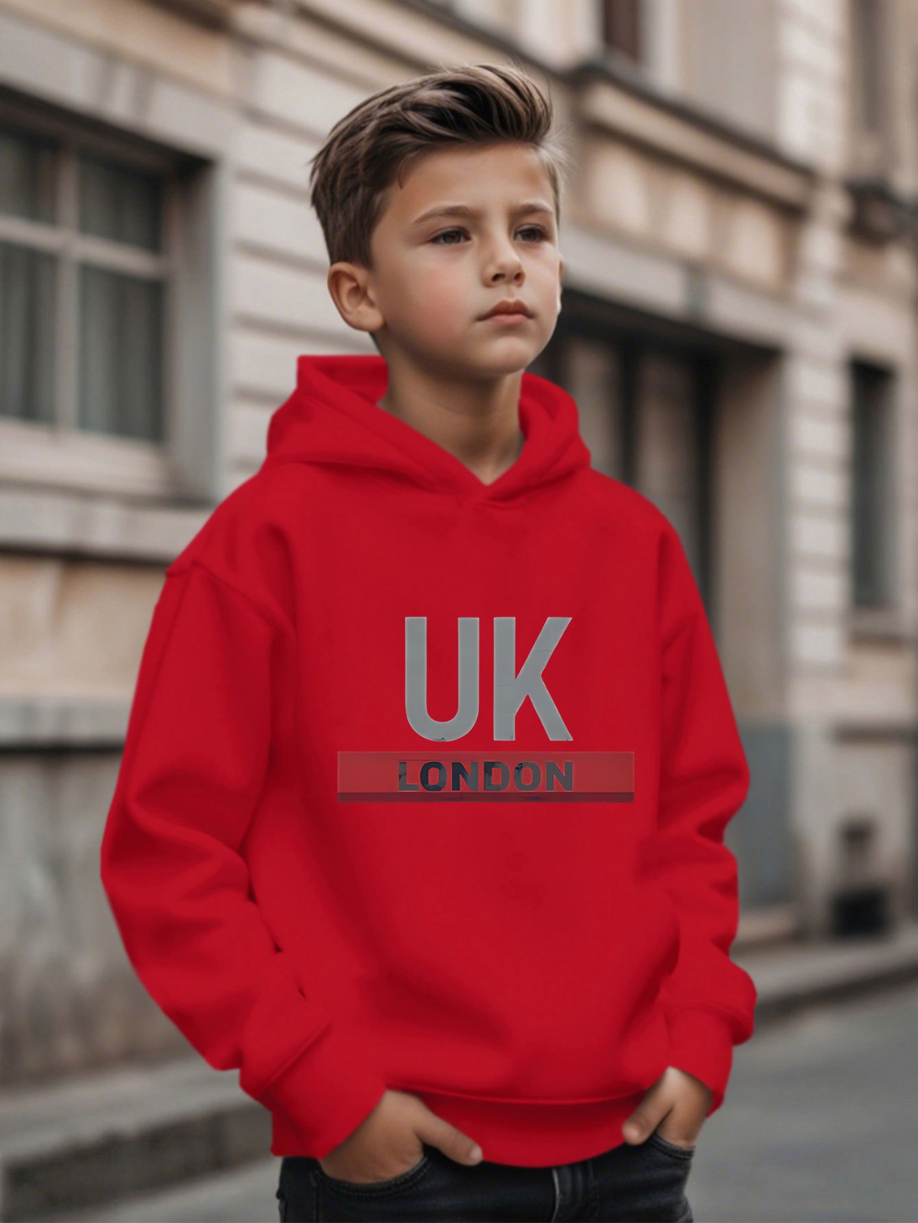Felpa con Cappuccio Stampata U - Street Fashion Uk recensione e prezzo