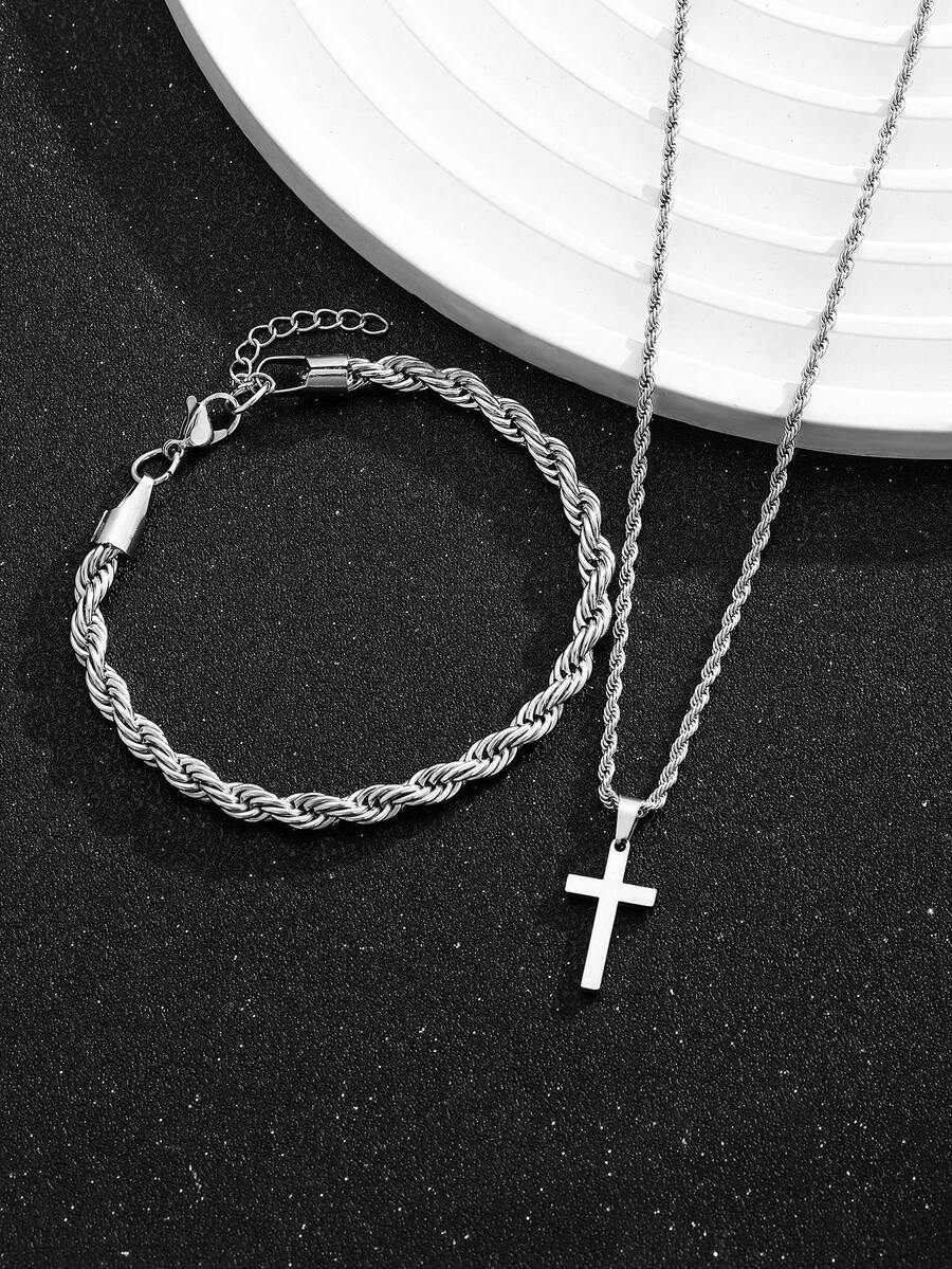 1 Set Collana e Bracciale con  - Street Fashion Necklace recensione e prezzo