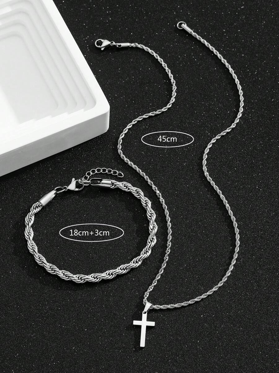 1 Set Collana e Bracciale con  - Street Fashion Necklace recensione e prezzo