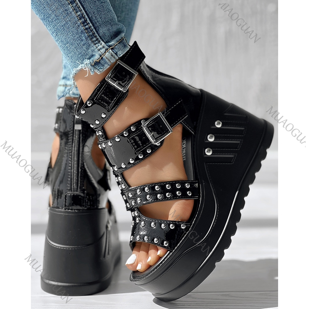 Sandali neri da donna alla mod - Street Fashion Lady recensione e prezzo