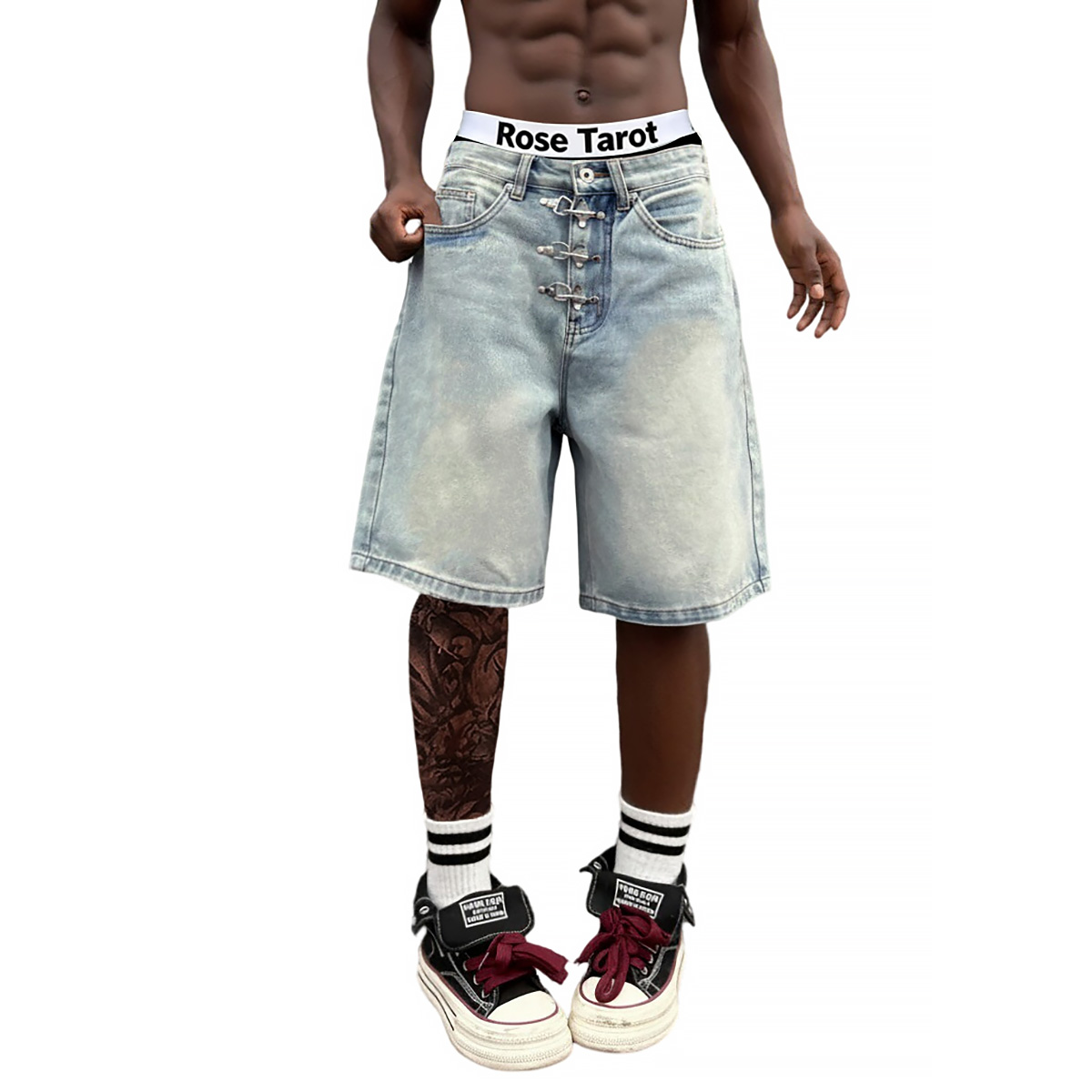 Jeans Corti Larghi da Uomo con - Street Fashion Jeans Men recensione e prezzo