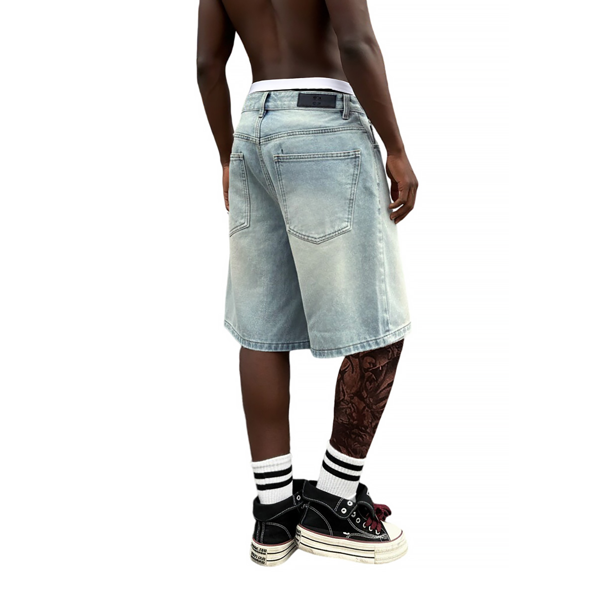 Jeans Corti Larghi da Uomo con - Street Fashion Jeans Men recensione e prezzo