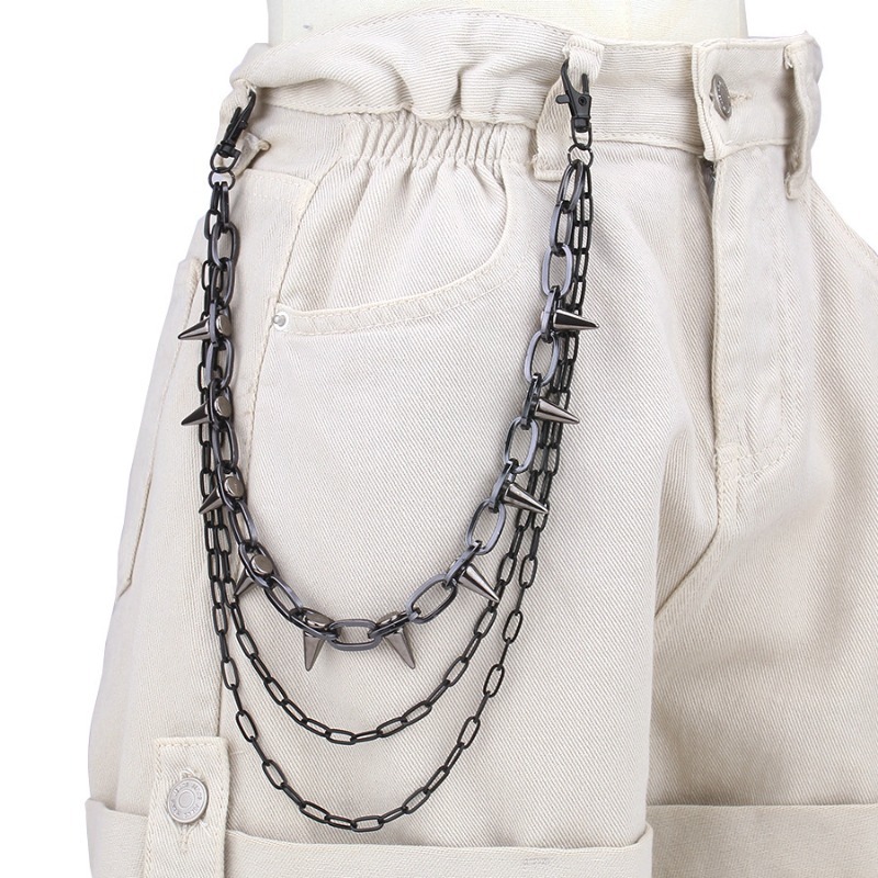 Hip Hop Punk Rock Pantaloni in - Street Fashion Necklace recensione e prezzo