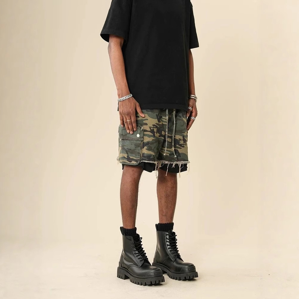 Shorts mimetici vintage lavati - Street Fashion Jeans Men recensione e prezzo
