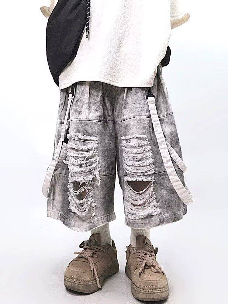 Jeans Strappati Retrò Hip-hop  - Street Fashion Jeans Men recensione e prezzo