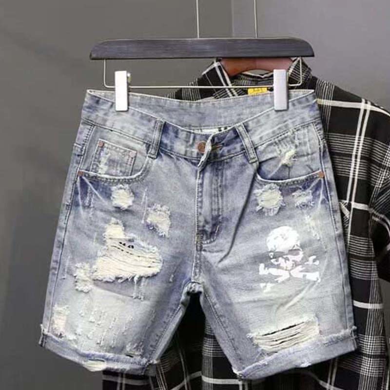 Jeans corti strappati elastici - Street Fashion Jeans Men recensione e prezzo
