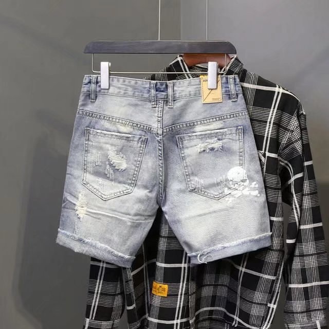Jeans corti strappati elastici - Street Fashion Jeans Men recensione e prezzo